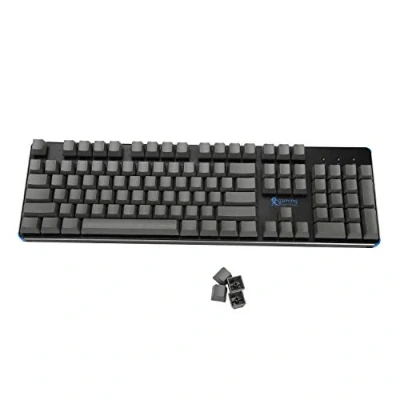 Image of Blank Thick PBT OEM Profile 108 ANSI Keycaps for MX Switches Mechanical Keyboard (Only Keycap) (Dark Gray)