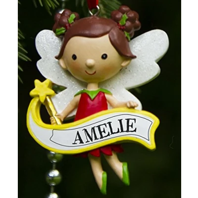 Image of Boxer Gifts Amelie Fairy Decoration, Ceramic, Multi Colour, 7.2 x 5 1 cm