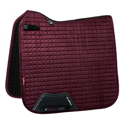 Image of LeMieux Dressage Suede Square Saddle Pad Pads for Horses Equestrian Riding Equipment and Accessories (Rioja Small/Medium)