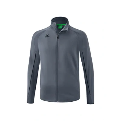 Image of Erima Liga Star Polyester Training Jacket, Slate Grey/Black, M