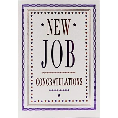 Image of Koko Designs Luxury Beautiful Contemporary Text New Job Card 115 x 170 mm