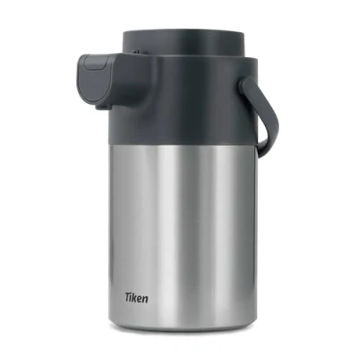 Image of Tiken 3L Airpot Coffee Dispenser with Pump Stainless Steel Vacuum Insulated Thermal Jug Flask for Hot Water Tea