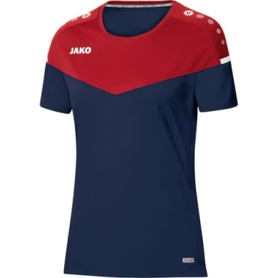 Image of JAKO Champ 2.0 T Shirt Women&#039;s Navy/Chili Red, 36