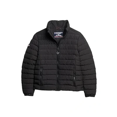 Image of Superdry Men&#039;s Fuji Emb Padded Jacket, Black, S