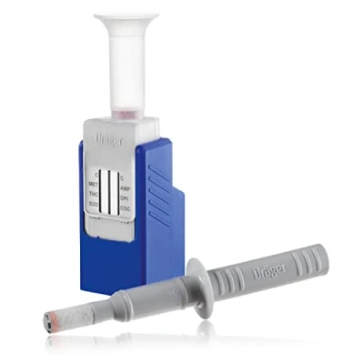 Image of Dräger DrugCheck 3000 1x 6 Panel Saliva Drug Test for at Home Use Single kit Detects THC, Methamphetamine, Amphetamine, Benzodiazepine, Cocaine and Opiates