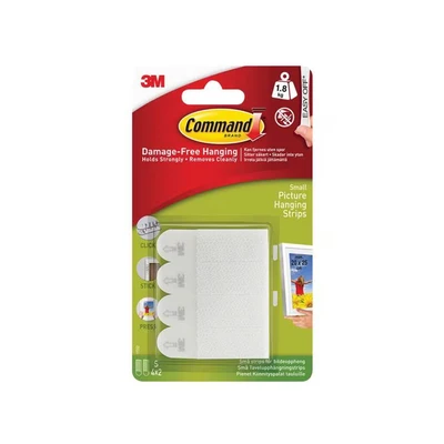 Image of Command Picture Hanging Strips Small Ref 17202 [Pack 4]