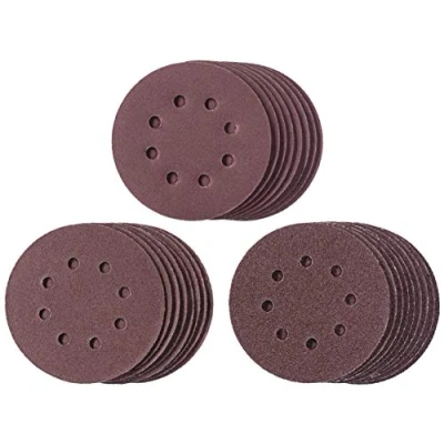 Image of Einhell 25 Piece Abrasive Paper Set x Ø125mm Grinding Discs, 9X P60, 8X P120, P160 Random Orbital Sander Accessory