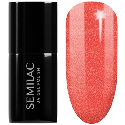 Image of SEMILAC 392 Red HeartBreaker Nail UV Gel Polish Long Lasting and Easy to Apply Soak off UV/Led Perfect for Home Professional Manicure Pedicure 7 ml