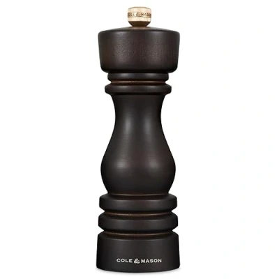 Image of Cole &amp; Mason London 18cm Chocolate Wood Salt Mill