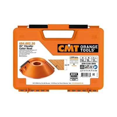 Image of CMT Orange Tools 694.002.30 45 Chamfer Knife Head D150mm B30mm Z2, Black