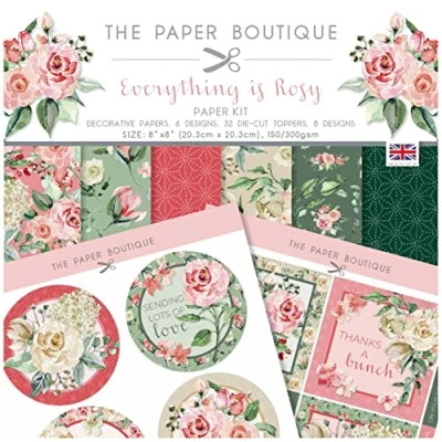 Image of The Paper Boutique Everything is Rosy Kit, 8 x inches
