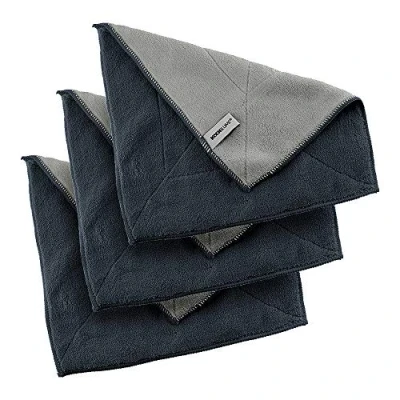 Image of Kochblume 1 3 5 10 Set Microfibre Cloth Cleaning 30 x cm, Absorption Capacity up to approx. 300 ml In a Colourful Box (Blue/DKL Blue, of 3)