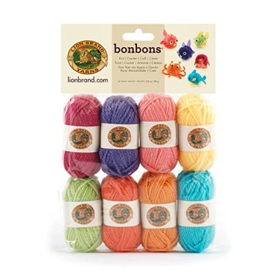 Image of Lion Brand Yarn Company 1 Piece Bonbons, Brights, Multi Colour