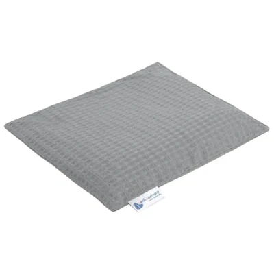 Image of Medi Partners Cherry Stone Cushion Large Heat Pillow 500 g Rectangle 20x25 cm Natural 100% Cotton + Cold Therapy Massage (Grey)