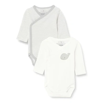 Image of Playshoes Wrap around Body 1/1 Sleeve 2 pack Wal Ensemble de sous vêtement pour bébés et bambins Unisex Kids, Natural, 44