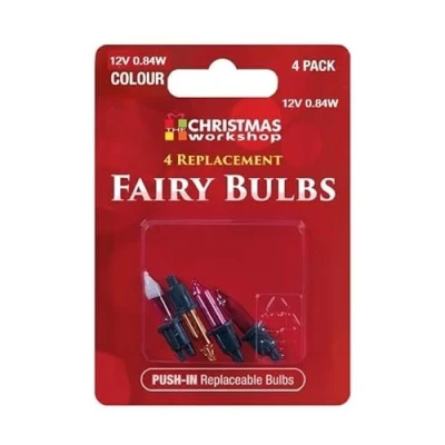 Image of Christmas Workshop 4X Replacement Fairy Bulbs (Colour 12V 0.84W)