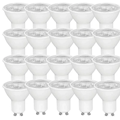 Image of OUGEER Pack of 20 GU10 LED 6W 600 Lumens 60W Halogen Equivalent Replacement Cool White 6000K,120 Beam Angle AC 220 240V NOT Dimmable Spot Light Bulb