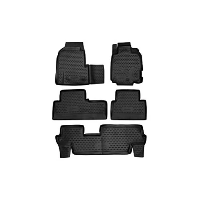 Image of Element EXP.ELEMENT3D01902210k 3D Rubber Floor Mats for Honda Odyssey 2018 Minivan USA 5 Piece Set, Black