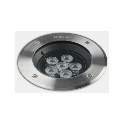 Image of Gea Outdoor LED Recessed Ground Uplight Stainless Steel Polished 12.5cm 785lm 29deg. 4000K IP67