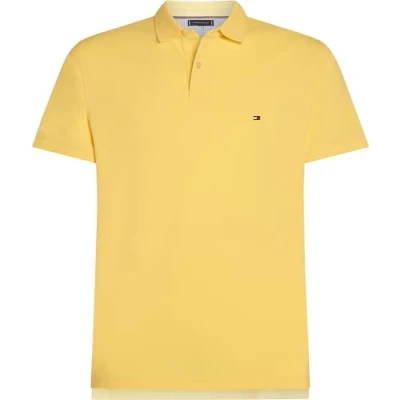 Image of TOMMY HILFIGER Men’s Short Sleeve 1985 Regular Fit Polo Shirt, Yellow (Citronella), XXL