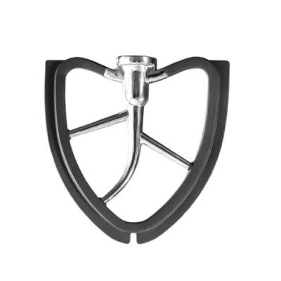 Image of Kitty Professional Flex Edge Beater &quot;Tornado&quot; Compatible with Kitchen Aid 4.3 4.7/4.8l Stand Mixer: Stainless Steel core, Dishwasher Safe, Double Non Stick Silicone, More Volume