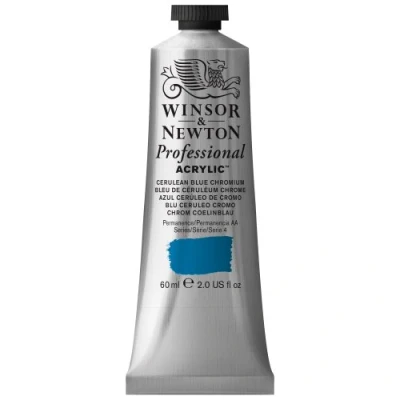 Image of Winsor &amp; Newton 60 ml Professional Acrylic Colour Cerulean Blue Chromium
