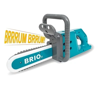 Image of BRIO Builder Chainsaw Power Tool Building and Construction Toys for Kids Age 3 Years Up Pretend Play