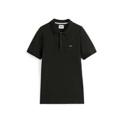 Image of Tommy Jeans Men&#039;s Tjm Slim Placket Polo Dm0dm15370 S/S Polos, Black, XXL
