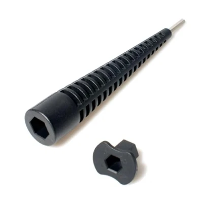 Image of Leisurewize Corner Steady Winder Deluxe, 19mm Drill Adapter Perfect For Caravans, Compatible with all Cordless Drill&#039;s (LWACC209)