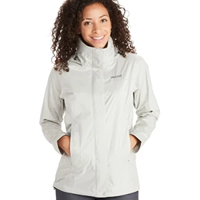 Image of Marmot Women&#039;s Hardshell Rain Jacket, Platinum, M