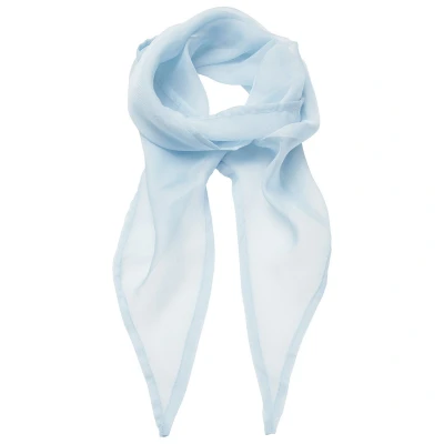 Image of Premier Unisex Adult Colours Chiffon Scarf (Light Blue) One Size
