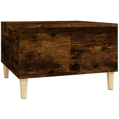 Image of vidaXL Coffee Table Smoked Oak 55x55x36.5 cm Engineered Wood
