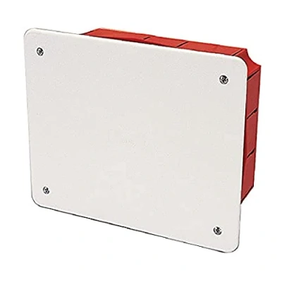 Image of Poly Pool PP0588 Recessed Junction Box with lid, dim. Est. 161x130x70mm, Plastic, White