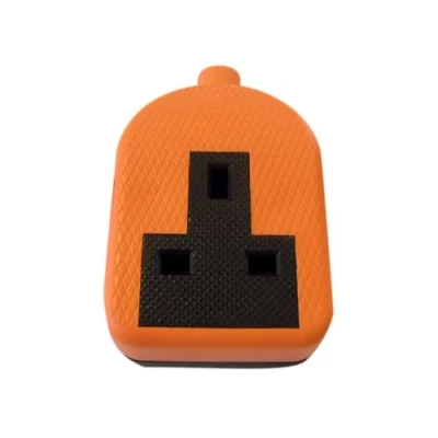 Image of Dencon Trailing Socket 13A 1 Gang Orange