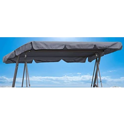 Image of QUICK STAR Replacement Roof Universal Swing Hammock 3 Seater Grey Cover Sun Canopy 145x210cm