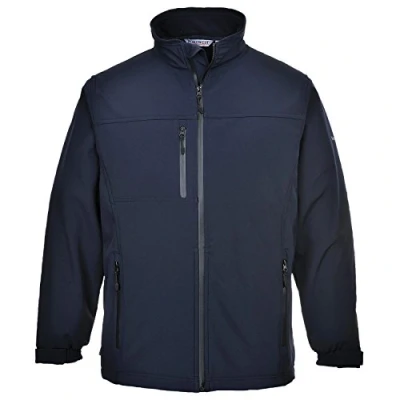 Image of Portwest TK50 Water Resistant Windproof Softshell Jacket (3L) Navy, Large