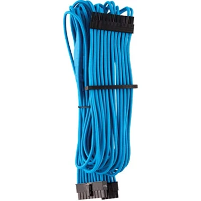 Image of Corsair Premium Individually Sleeved ATX 24 Pin Cable Type 4 Gen Blue