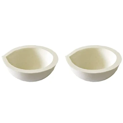 Image of LLF Ceramic Crucible Bowl Dish Cup Furnace Melting Casting Refining Gold Silver (2pcs 100g)