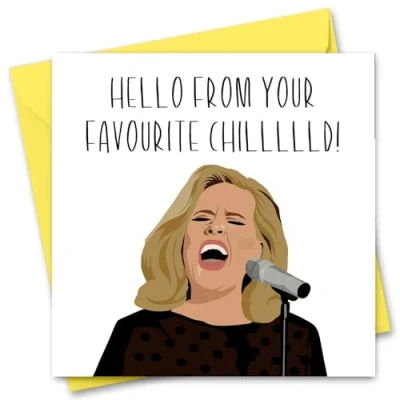 Image of Mothers Day Card Funny Mother&#039;s For Mum Joke Adele From Son or Daughter