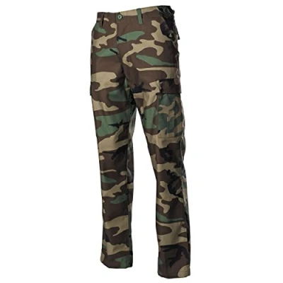 Image of MFH Men&#039;s US BDU Combat Trousers Woodland Size 4XL