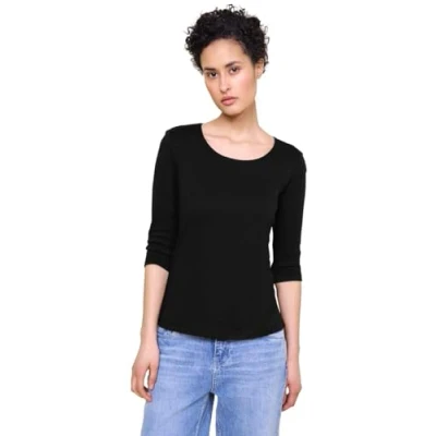 Image of Street One Women&#039;s 313977 Pania T Shirt, Black (Black 10001), 18