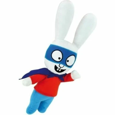 Image of Jemini 023363 Simon Rabbit Plush with Cape +/ 35 cm, Black