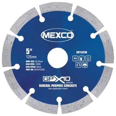Image of Mexco GPX10 125mm (5 inch) General Purpose Concrete Diamond Blade Disc