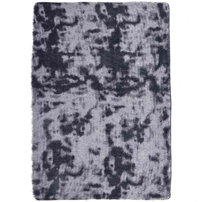 Image of vidaXL Shaggy Rug High Pile NAVARRA Dark Grey 240x340 cm Polyester