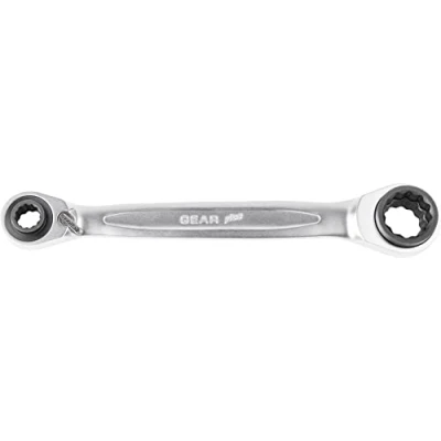 Image of KS Tools 503.4657 4 in 1 GEARplus reversing double ratchet ring spanner, 14x17+18x19mm