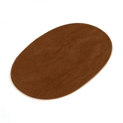 Image of 1 Pair PU Leather Patches Elbow Knee Fabric Sew On Repair Craft Supplies for Jackets Trousers