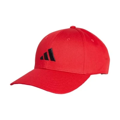 Image of adidas Unisex Baseball Cap Cotton New Logo, Pure Ruby/Black, S