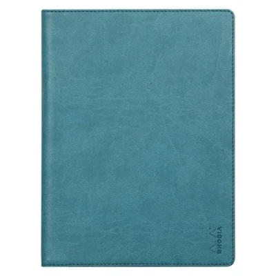 Image of RHODIA 216004C Rhodiarama No. 16 Peacock Clipboard and Document Holder Booklet for Notepads or A5 Format Notebooks (14.8 x 21 cm) Premium Italian Faux Leather Collection