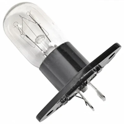 Image of Spares2go Microwave Light Lamp Bulb &amp; Holder Compatible with Samsung 20W T170 (Also fits Daewoo, Panasonic, Sharp Sanyo)