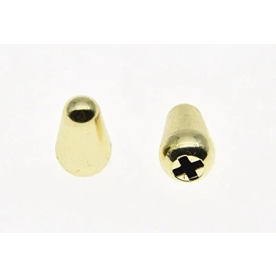 Image of Dopro 2pcs Guitar 5 Way Pickup Switch Tip Cap Knob for USA FD Strat/Tele/Stratocaster Gold
